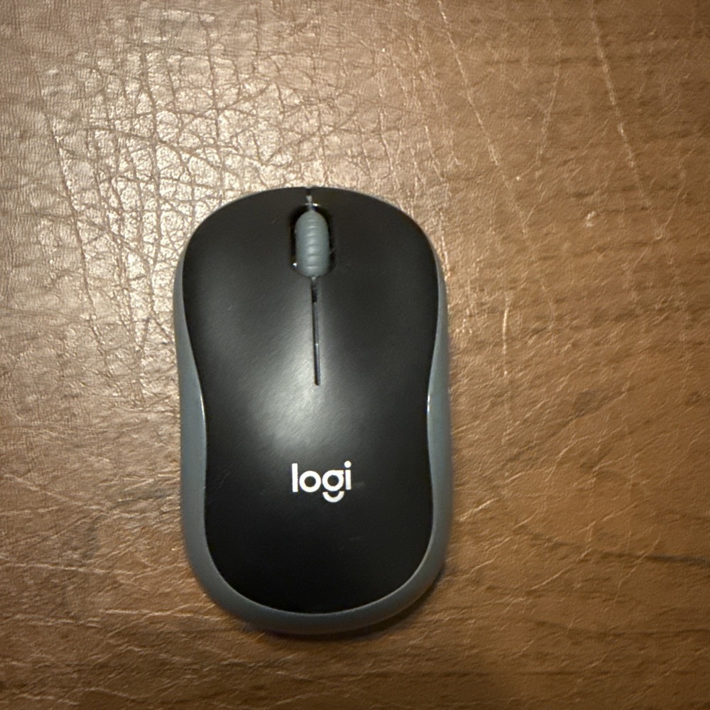 Logitech Wireless‎ Mouse M185 includes USB nano receiver Black And Gray
